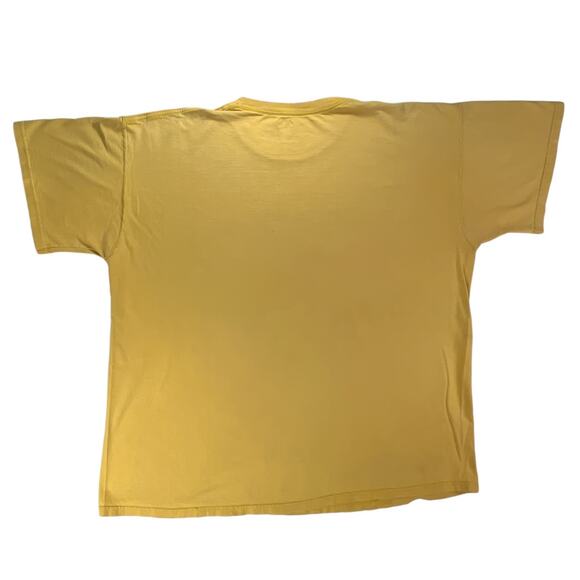 Fruit of the Loom Men's Short Sleeve Crew Neck Tee Shirt Yellow Work Clothes - Picture 2 of 11